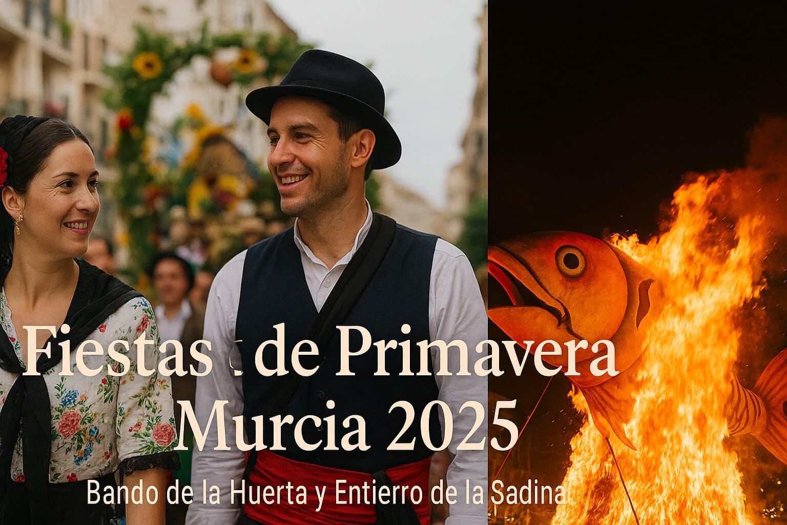 Fiestas de Primavera Murcia 2025 con el Bando de la Huerta y el Entierro de la Sardina