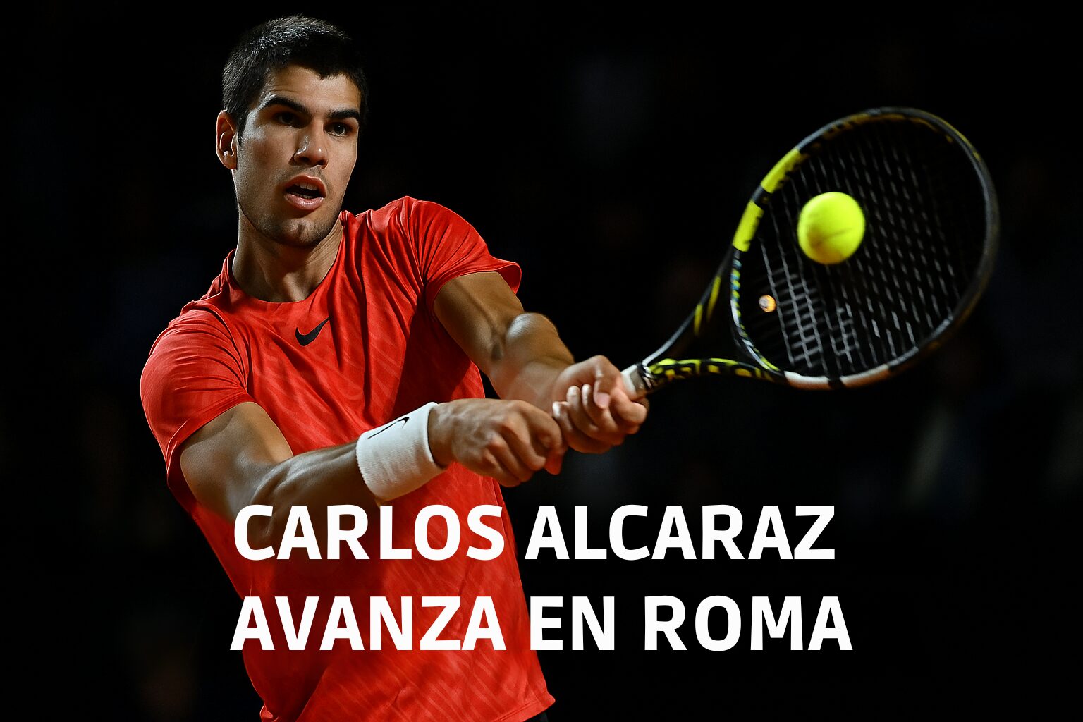 CARLOS ALCARAZ AVANZA EN ROMA
