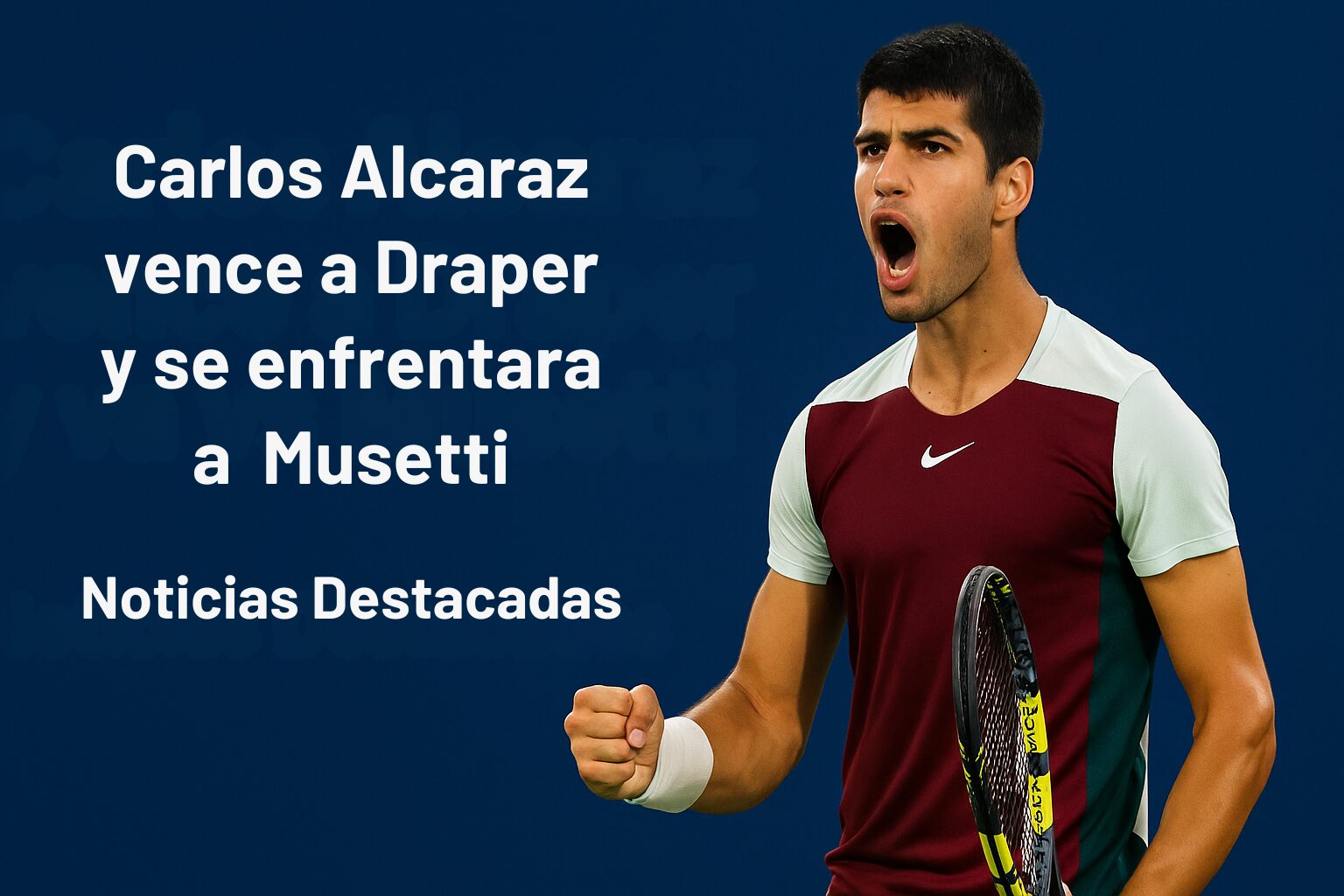 Carlos Alcaraz vence a Draper y se enfrentara a Musetti