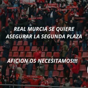 REAL MURCIA SE QUIERE ASEGURAR LA SEGUNDA PLAZA PARA LOS PLAYOFFS