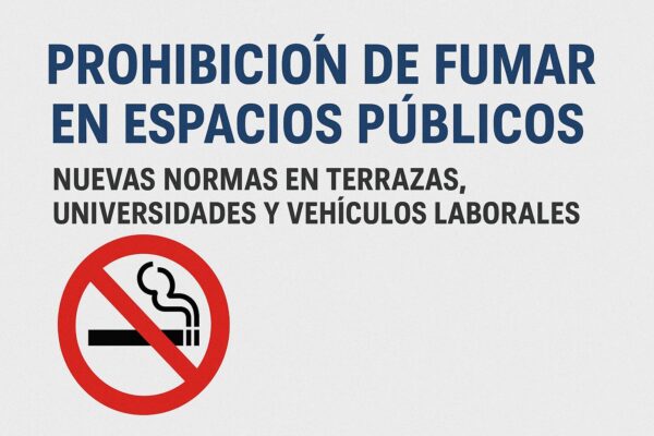 Prohibición de fumar en España en los exteriores