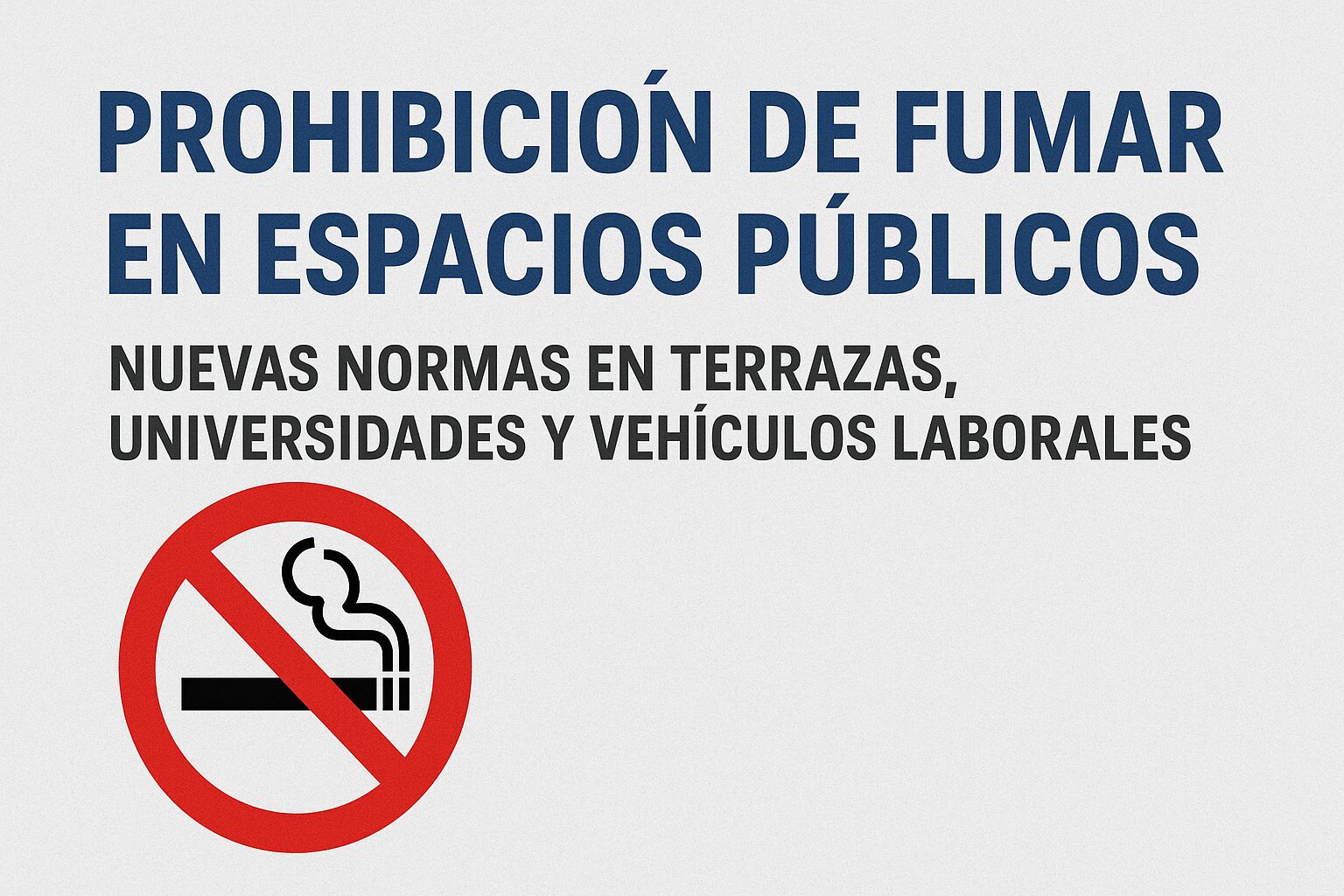 Prohibición de fumar en España en los exteriores