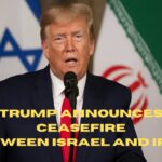 Donald Trump anuncia un alto el fuego entre israel e iran