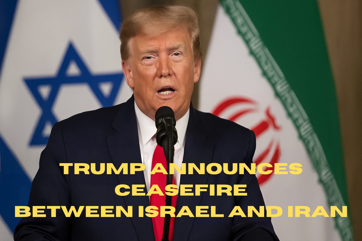 Donald Trump anuncia un alto el fuego entre israel e iran